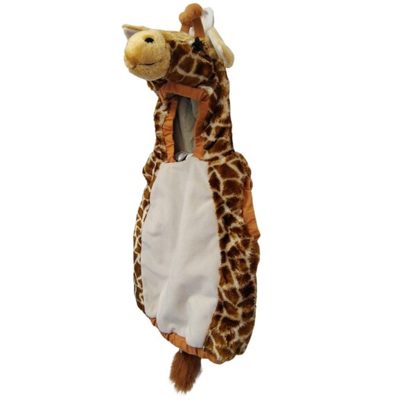Giraffe Toddler Costume 24mos Halloween Plushy Animal Costume Warm Cuddly - Picture 4 of 9